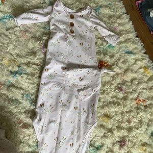 Caden Lane knotted gown with hat in SomeBunny loves you